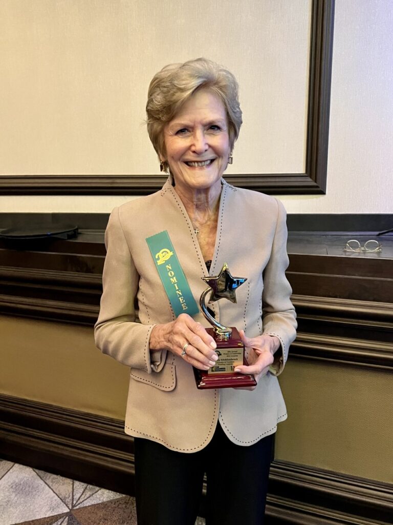 Betty, founder of Reading Legacies with WILL award